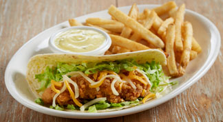 Discover The Kids Taco On The Bj S Restaurant Brewhouse Kids Menu Menu Bj S Restaurants And Brewhouse